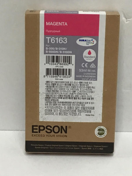 Epson Magenta Durabrite Ultra Ink Cartidge GENUINE OEM T6163 T616300