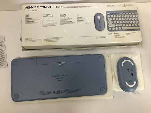 Logitech PEBBLE 2 COMBO Bluetooth Wireless Keyboard Mouse for Mac 920-012202