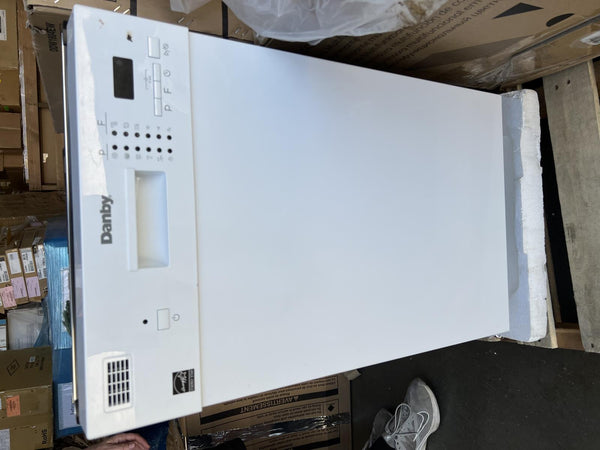 Danby 18? Wide Built-in Dishwasher in White DDW1804EW