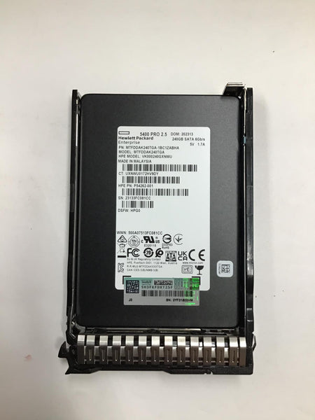 HPE 960GB SAS SSD Solid State Hard Drive 2.5" SFF 12GBPS in Tray P18420-B21
