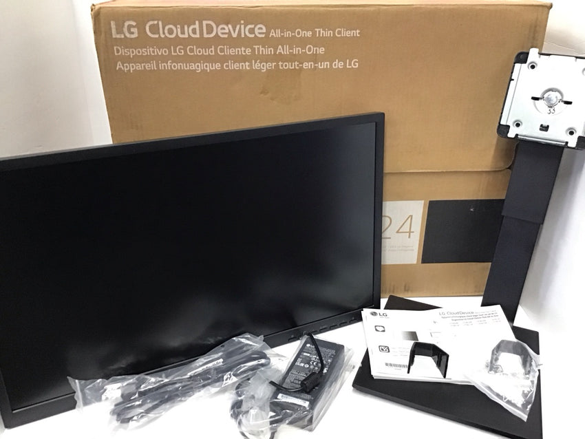 LG 24” FHD IPS All-in-One Thin Client IGEL OS Webcam & Speakers 24CN650I-6N