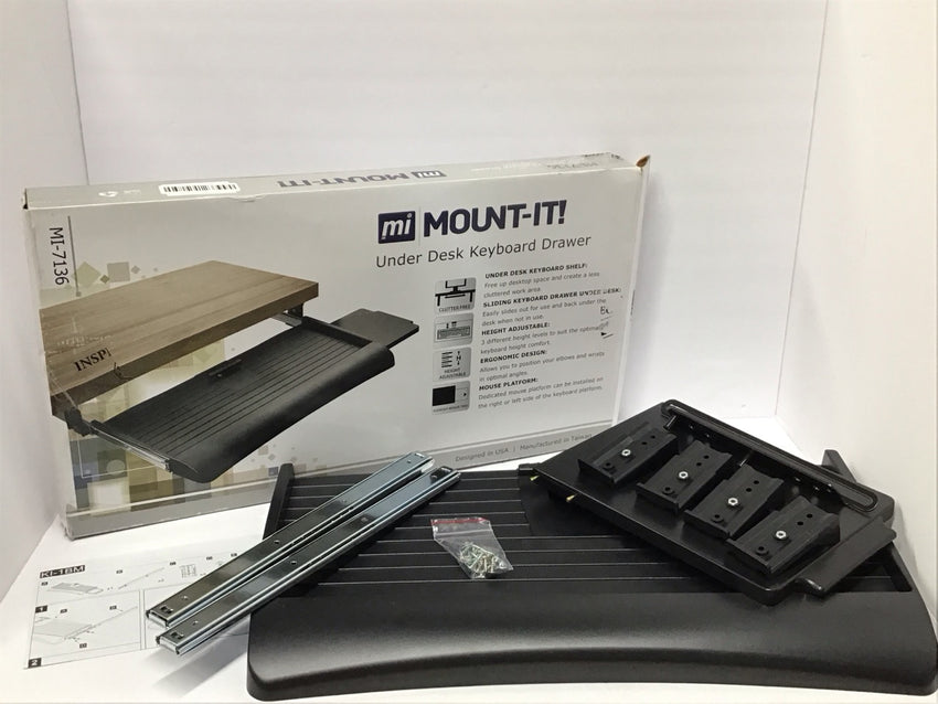 Mount It! Under Desk Keyboard Drawer /w Mouse Platform MI-7136