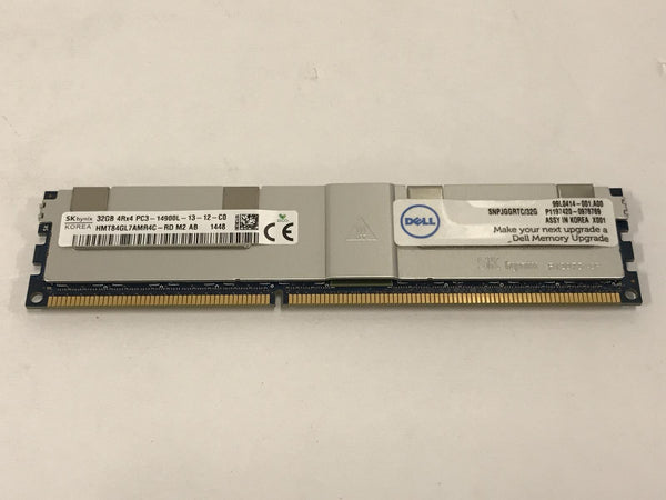 Dell Server Memory 32GB PC3-14900 DDR3 LRDIMM 240-pin ECC 1.5V SNPJGGRTC/32G