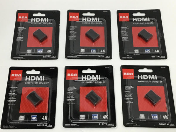 Lot of 6 RCA HDMI In-Line Connector DHHDMIF
