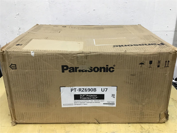 Panasonic 6000-Lumen WUXGA Laser DLP Projector   1.71 to 2.41:1 Lens PT-RZ690BU7