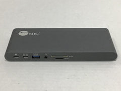 SIIG USB-C Dual Video MST Docking Station with PD Charging JU-DK0N11-S1