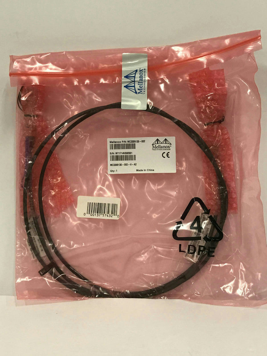 Mellanox 2M Passive Copper Cable 1x-SFP+ 10GBE Genuine OEM MC3309130-002