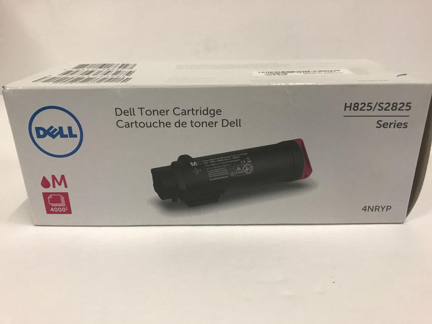 Dell Genuine OEM Magenta Toner Cartridge H825 S2825 4000 Pages 4NRYP  NEW SEALED