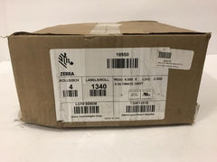 Zebra Z-Ultimate 3000 Thermal Labels (4"x2") - 1340 per roll (4 rolls) 18950