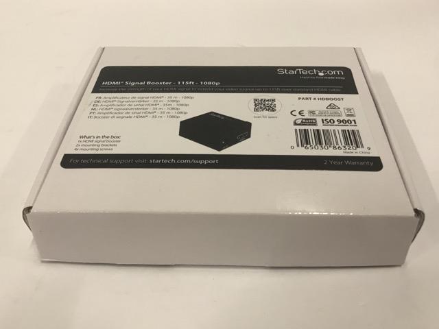 StarTech HDMI Video Signal Booster Amplifier 115 ft 1080p HDBOOST