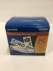 Brother DK-2243 4" x 100' Continuous Roll Paper Tape GENUINE OEM DK2243