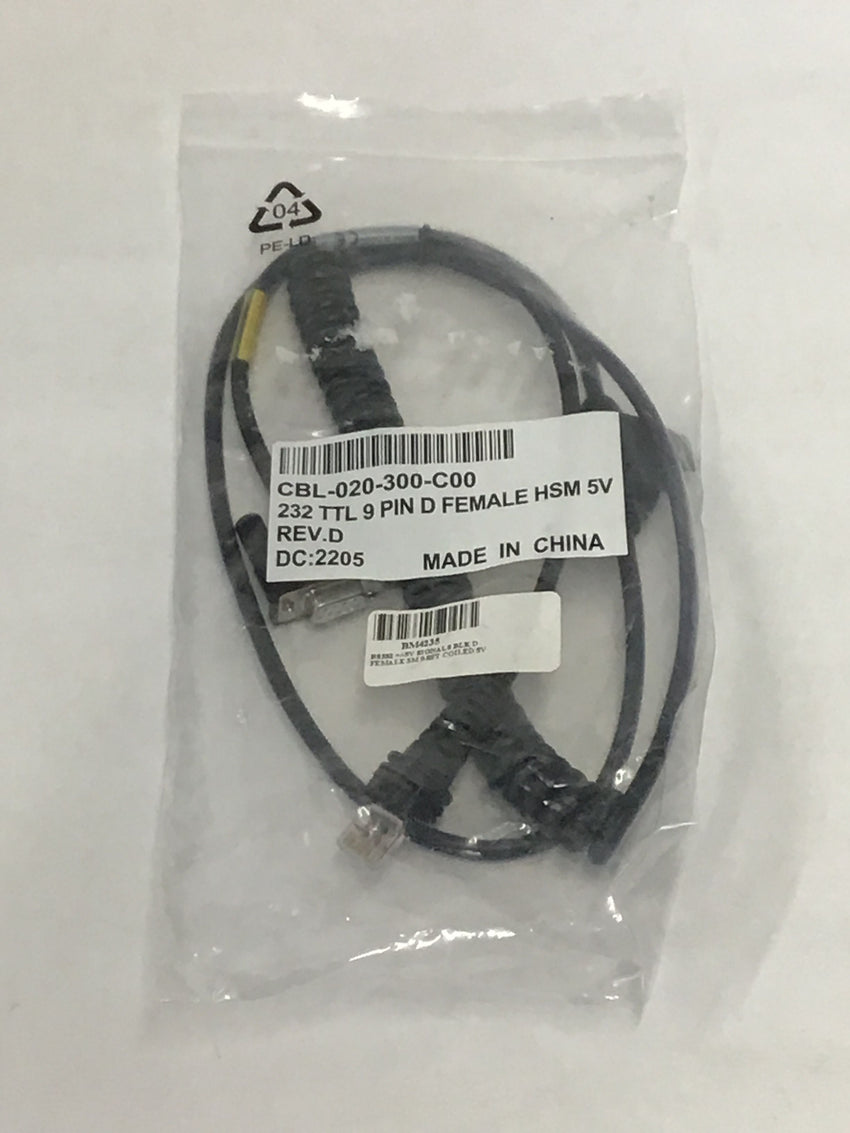 Honeywell Serial Cable 10' ft 9-Pin for Barcode Scanner CBL-020-300-C00