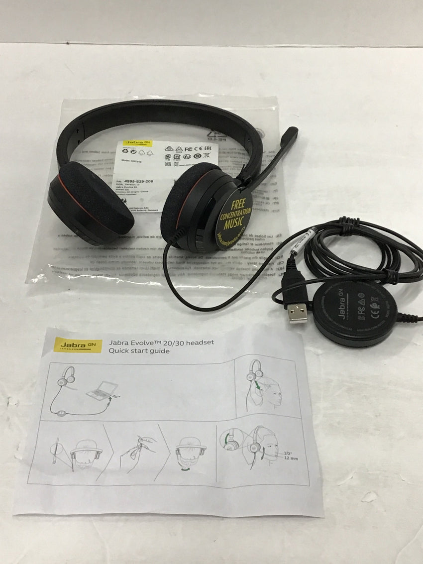 Jabra Evolve 20 UC Stereo Headset 4999-829-209