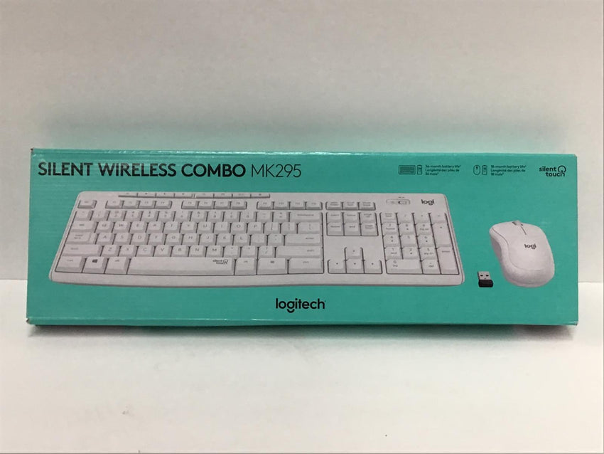 Logitech MK295 Silent Keyboard and Mouse Combo, Off White 920-009783