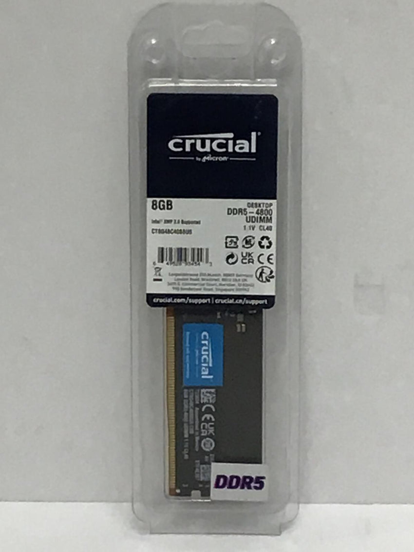 Crucial 8GB DDR5 PC5-38400 SODIMM RAM Memory 288-Pin DIMM CT8G48C40S8U5