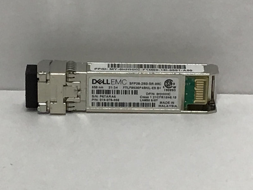 Dell EMC 0HHHHC Tranceiver SFP  25GB SFP28-25G-SR-85C Genuine OEM 019-078-056