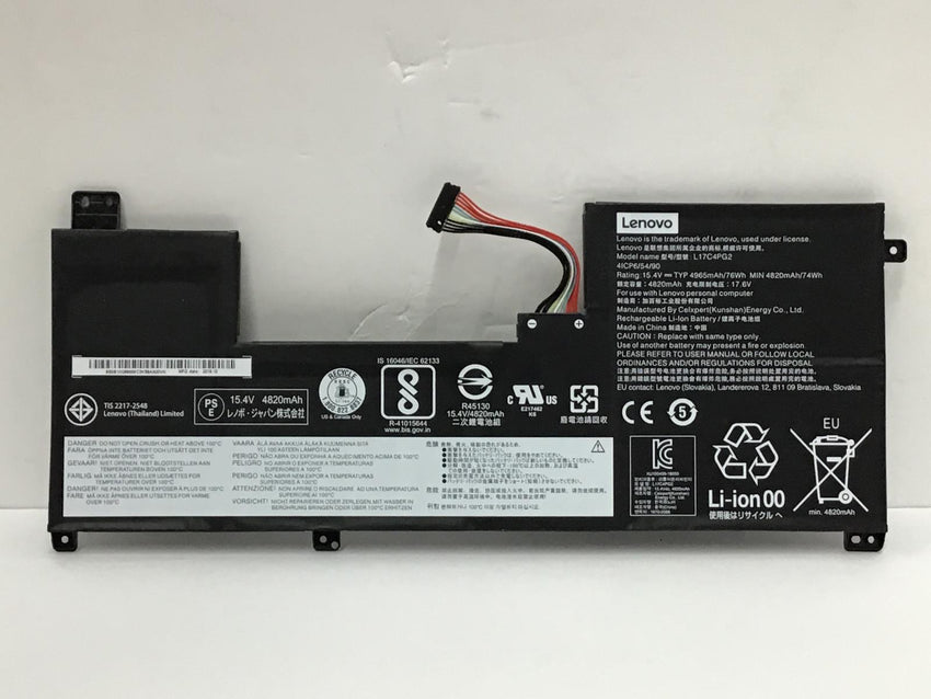 Lenovo L17C4PG2 4C 76Whr 15.4V Li-Ion GENUINE OEM Battery 5B10Q88556