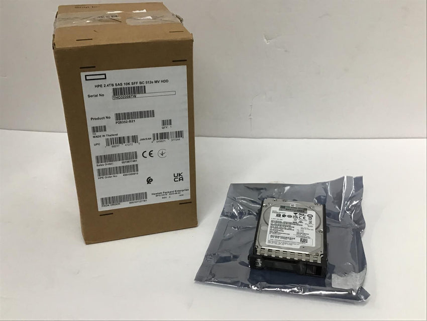 HPE 2.4TB SAS 12G Mission Critical 10K SFF Hard Drive in Tray P28352-B21