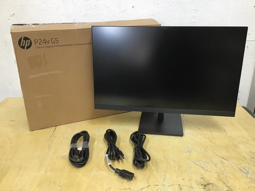 HP P24v G5 23.8" Monitor Full HD LED Monitor HDMI VGA 64W18A6#ABA