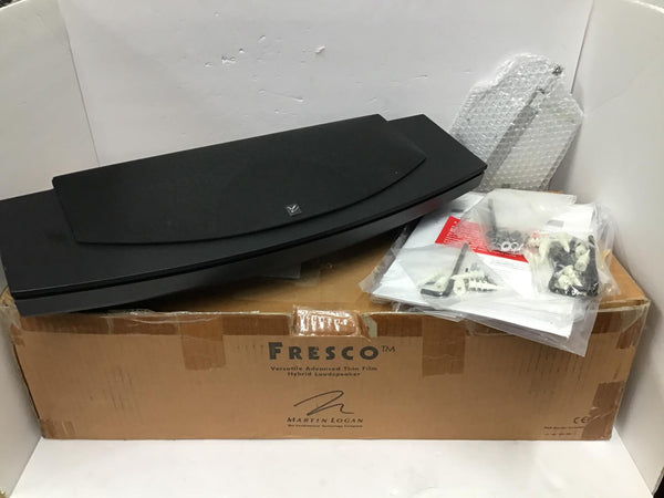 Martin Logan Fresco Wall Mount Speaker Black /w Black Grill Includes Bracket