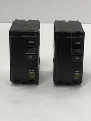 2 Siemens Mini circuit breaker, QO, 20A, 2 pole, 120/240VAC, 10kA, plug in QO220