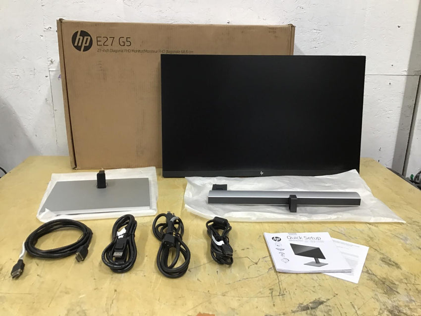 HP E27 G5 27" FHD 1080P IPS Professional Computer Monitor 6N4E2AA