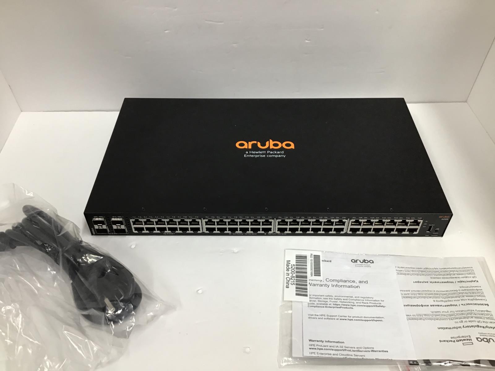 ARUBA CX 6000 48 Port 4SFP Managed Network Switch R8N86A#ABA