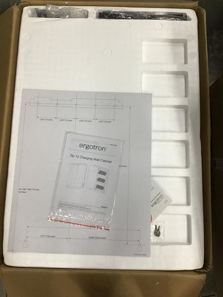 Ergotron Zip12 Charging Wall Cabinet 12 Tablets up to 12" DM12-1006-1