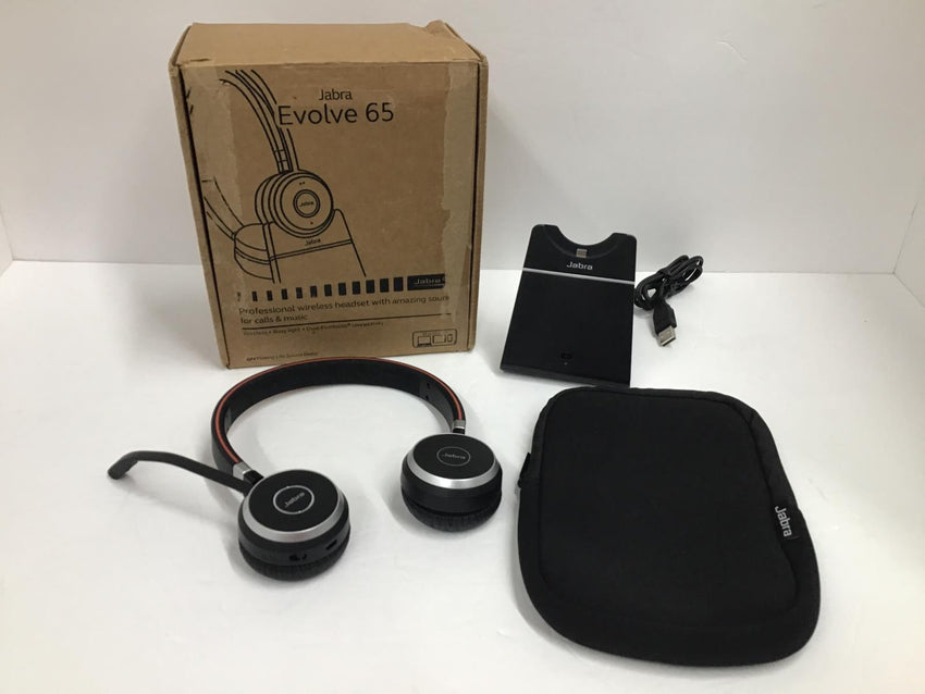 Jabra Evolve 65 SE UC Stereo Wireless Headset Missing Dongle 6599-833-499