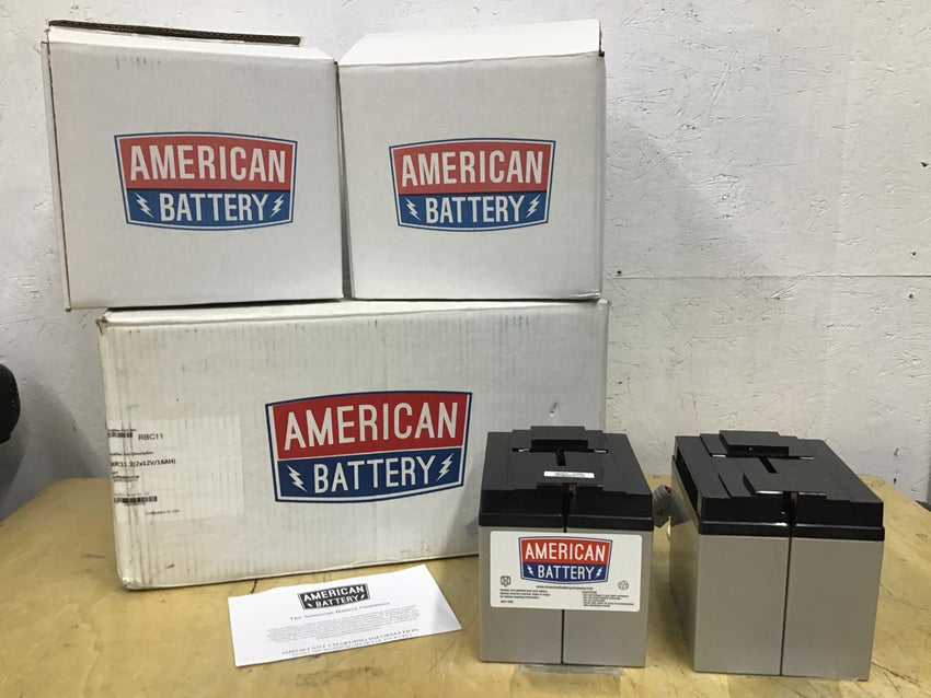 American Battery SmartUPS 2200 RBC11 2 Battery Replacement NEW