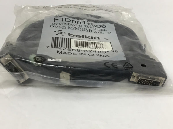 Belkin KVM Cable DVI-D M/M USB A/B 6' F1D9012B06