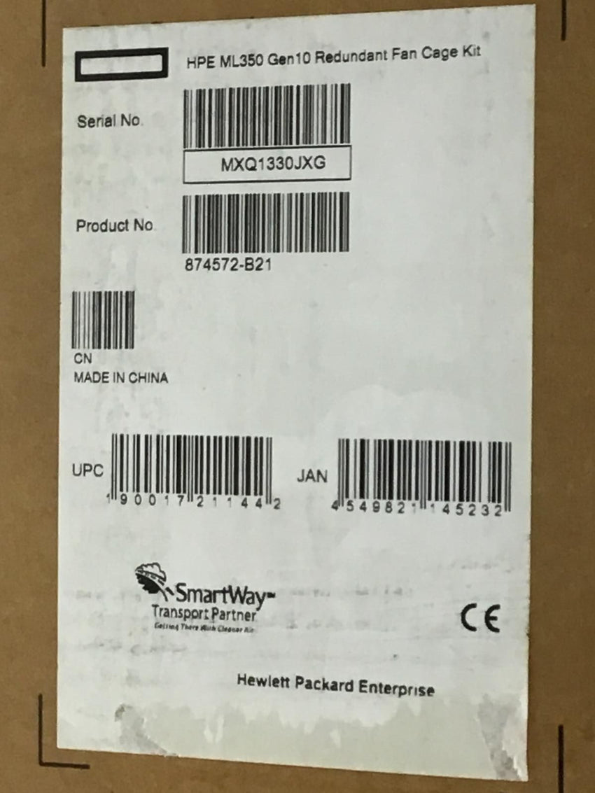 HPE Storage Fan Cage Kit (4 Fan Modules) ML350 Gen10 874572-B21