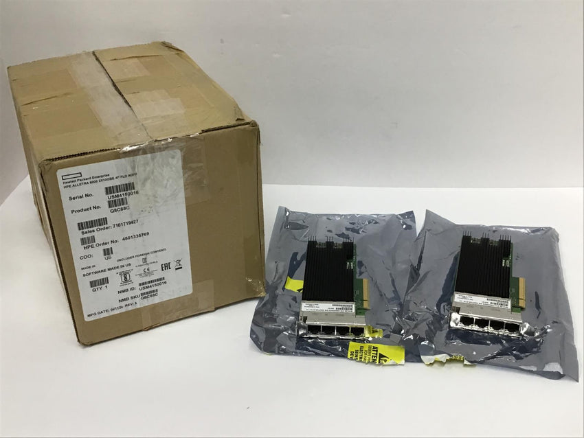 2x Cards HPE Alletra 6000 4-port Network Adapter Kit 10GBE 4 Port Q8C20C