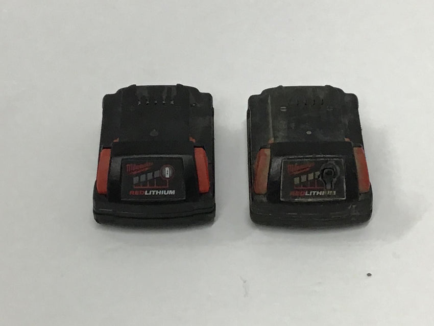 Milwaukee M18 Red Lithium and CP 2.0 Battery 2 Pack 27Wh 5INR19/65 2.0AH 36WH