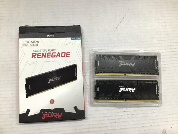 Kingston FURY Renegade Memory 32GB DDR4-3200 PC4-25600 KF432C16RB1K2/32