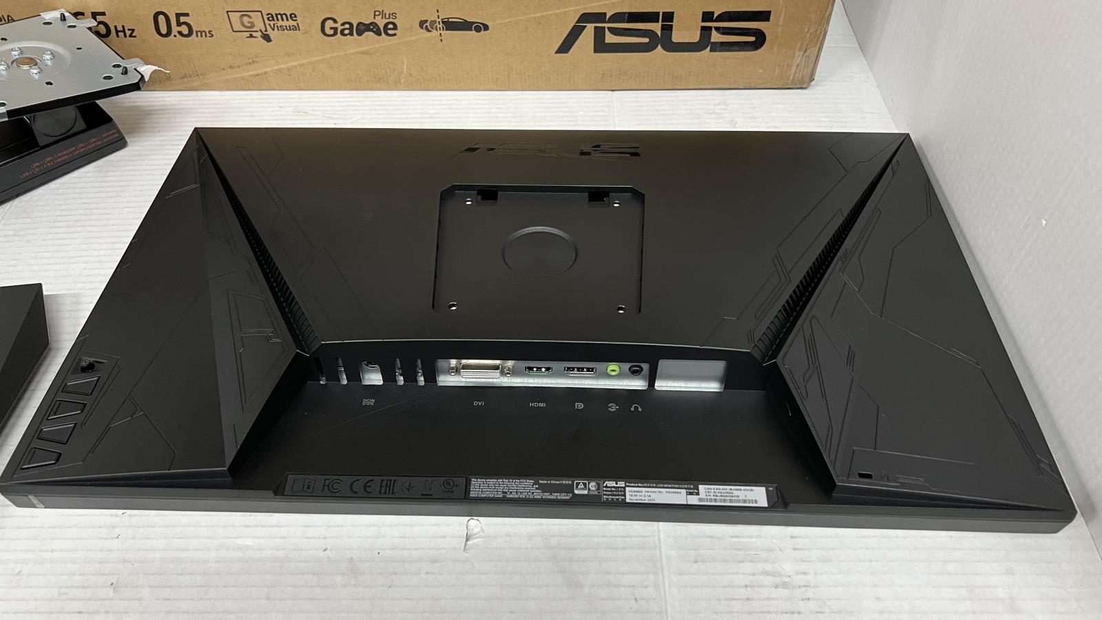 ASUS 24" Full HD 1080p 0.5ms 165Hz Gaming Monitor G-SYNC VG248QG NO AC Adapter