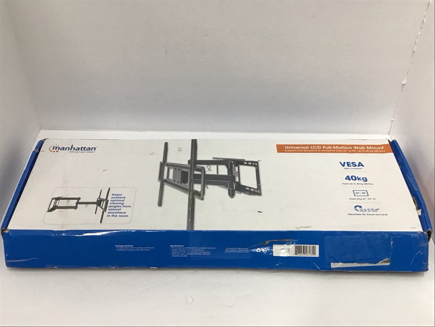 Manhatten Full-Motion TV Wall Mount Post-Leveling 37" to 70" TV 88lbs 461351