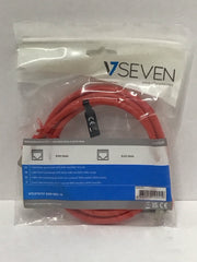 Lot of 50 V7 Red Cat6 Shielded (STP) Cable RJ45 Male to RJ45 Male 2m 6.6ft