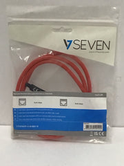 LOT of 43 V7 Red Cat6 Shielded (STP) Cable RJ45 Male to RJ45 Male 1m 3.3ft