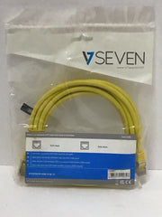 Lot of 50 V7 Yellow Cat6 Shielded (STP) Cable RJ45 Male to RJ45 Male 3m 10ft