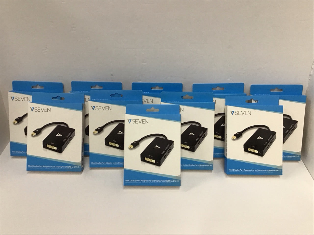 Lot of 10 Mini DisplayPort Male to DisplayPort DVI-D HDMI Multi Adapter Cable