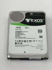 Seagate 14TB EXOS X18 Hard Drive SATA 6Gb/s 3.5" Enterprise ST14000NM000J