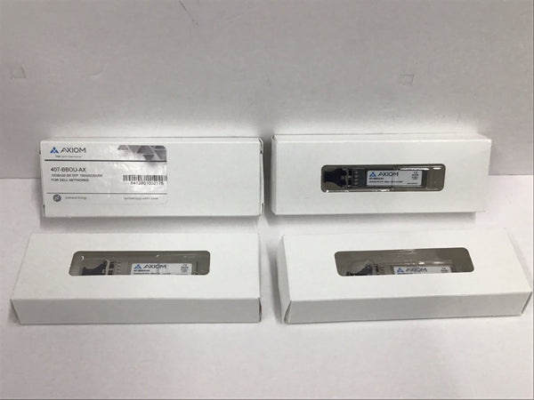 LOT OF 4 AXIOM Dell 10GBASE-SR SFP XCVR Transceivers  407-BBOU-AX