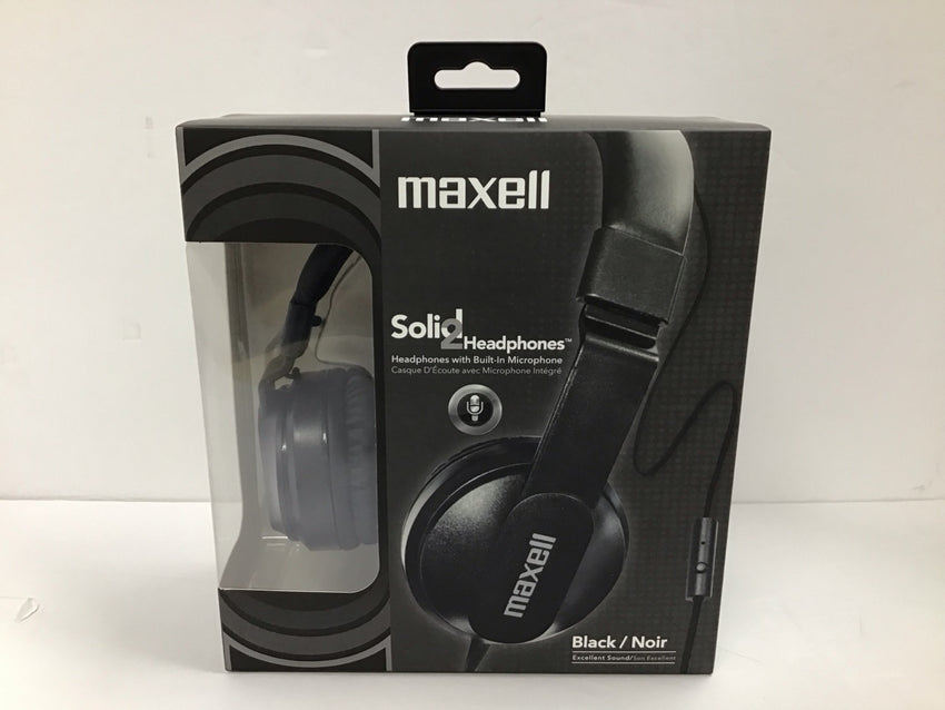 Maxell Solids 2 Comfort Fit Headphones 3.5MM Wired 5'  290103