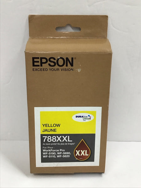 Epson T252 Durabrite Ultra XL Yellow Ink GENUINE OEM 03/2024 T788XXL420