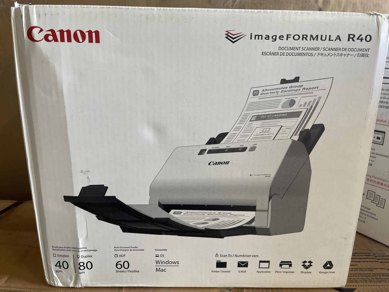 Canon imageFORMULA R40 Office Document Card Scanner 4229C001