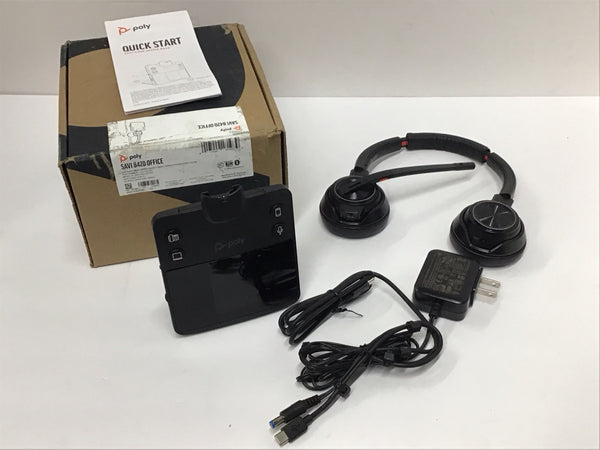 Poly SAVI 8420 Office DECT Wireless Dual Ear Headset /w Mic 2-221103-201