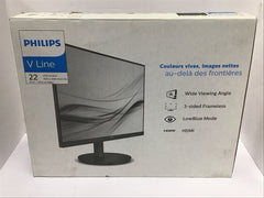 PHILIPS 22" Professional Computer Monitor LED Full HD 1080P VGA HDMI 16:9 221V8L