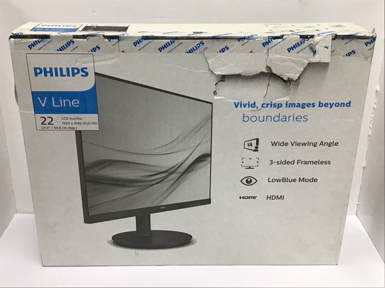 PHILIPS 22" Professional Computer Monitor LED Full HD 1080P VGA HDMI 16:9 221V8L