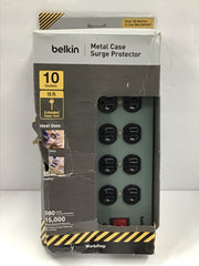 Belkin Metal Case Surge Protector 15' Cord 10 Outlet F9D1000-15
